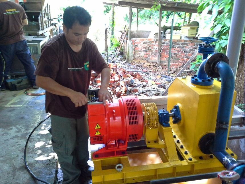 Electric supply from micro hydro for rural communities
