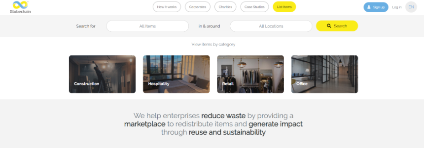 Globechain The Reuse Marketplace 
